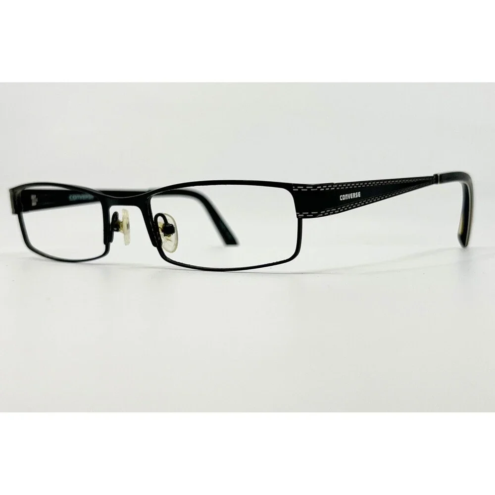 Converse Eyeglasses Frames Mens Black Random Full Rim 52-18-135